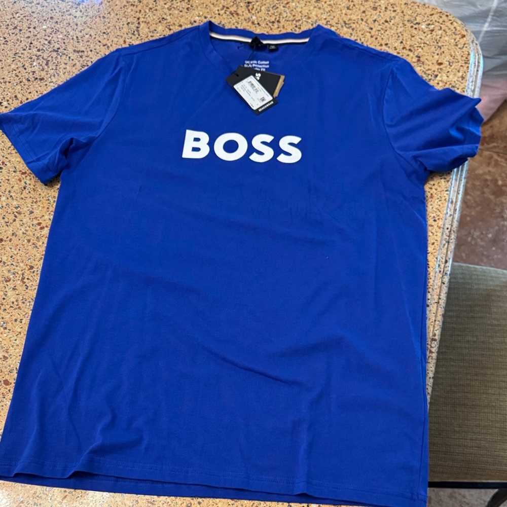 Boss Men's Bold Blue Short Sleeve Tee